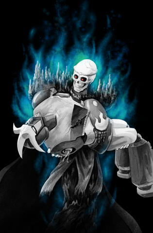Promo art for Titanious (ink and digital)