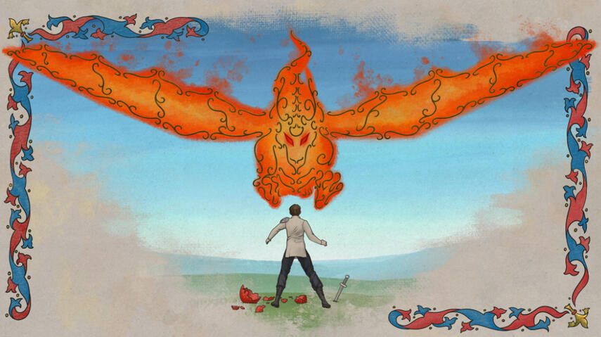 Illustration for Avalon, Knight of the Round Table (digital)
